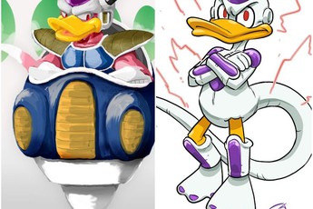 Bất ngờ khi các nhân vật trong Dragon Ball trở thành nhân vật Disney