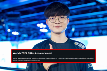 Riot vô tình để lộ 4 thành phố sẽ tổ chức CKTG 2022, Bắc Mỹ đón CKTG trở lại sau 5 năm, Faker cũng được "hưởng lợi"