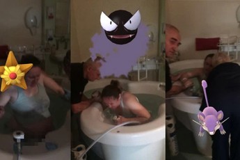 Vợ đang lâm bồn rặn đẻ, chồng vẫn thản nhiên bắt Pokémon để sưu tập, tự hào đứng top server trong cả vùng