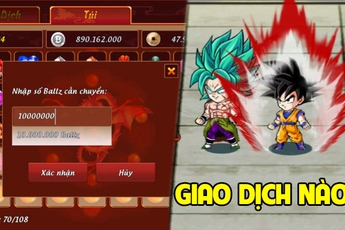 Gọi Rồng Online: Game duy nhất cho phép trao đổi KNB, giao dịch trực tiếp 1:1, "chấp" cả bom tấn