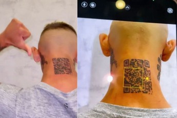 Hào hứng xăm mã QR lên gáy để kêu gọi người follow Instagram, nam thanh niên hào hứng được một tháng rồi "tắt ngúm"