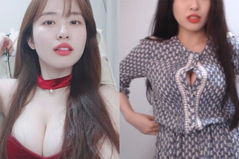 Vừa thử váy mới mà cúc ngực đã bị bung, nữ streamer xinh đẹp than thở: "Vòng 1 lớn quá cũng khổ"