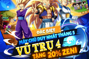 Server mới duy nhất của tháng 5 - Vũ Trụ 4 chính thức khai mở, giftcode Gọi Rồng Online chính là hàng "siêu hiếm", nhận ngay hôm nay!