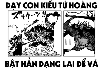 One Piece: Thấy con gái "bỏ nhà theo trai", Kaido dùng cả dạng lai mạnh nhất để "dạy dỗ" Yamato