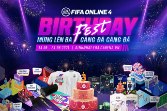 FIFA Online 4 kỷ niệm sinh nhật 3 tuổi bằng siêu lễ với hàng ngàn phần quà cực khủng