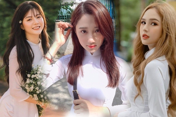 Đọ sắc trong tà áo dài trắng tinh khôi, các hot girl Esports hoá “nàng thơ" trong sáng
