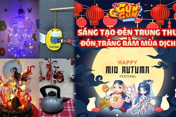 Gamer Gun Gun Mobile rủ nhau tự làm đèn lồng chơi Trung Thu mùa dịch: Quá sức sáng tạo, đến khẩu trang, bình nước... cũng "không tha"