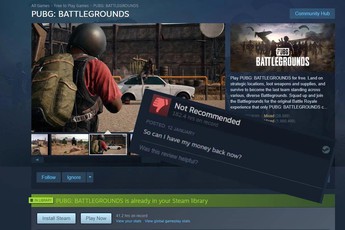 Vừa chuyển sang miễn phí, PUBG đã nhận được hàng nghìn lượt dislike trên Steam