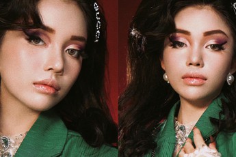 Linh Ngọc Đàm hóa quý cô thập niên 90, lạ nhưng đẹp