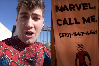 YouTuber diện bộ đồ Spider-Man rồi leo lên tòa nhà cao chót vót để xin Marvel cho đi đóng phim bom tấn
