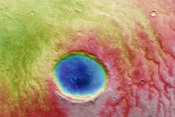 Chiêm ngưỡng miệng núi lửa có hình con mắt tuyệt đẹp vừa được phát hiện trên sao Hỏa