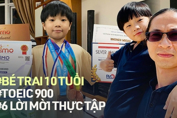 Cậu bé lớp 4 có 3 năm kinh nghiệm lập trình, TOEIC 900 và được 6 công ty game top đầu Việt Nam mời về thực tập