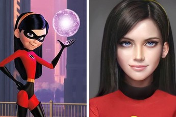 Khi các nhân vật hoạt hình Disney được vẽ như người thật trông sẽ thế nào?