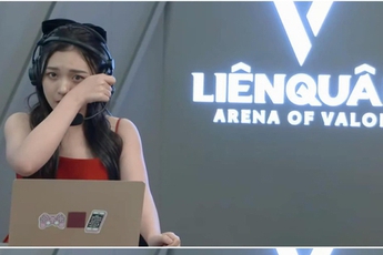 "MC quốc dân" Phương Thảo bật khóc sau chiến thắng nghẹt thở của V Gaming tại AIC 2022