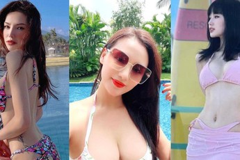 Lưu Đê Ly thả dáng 'bốc lửa', Tâm Tít hở bạo với kiểu váy bikini