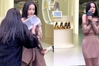 Vòng ba lép xẹp của Địch Lệ Nhiệt Ba gây xôn xao mạng xã hội