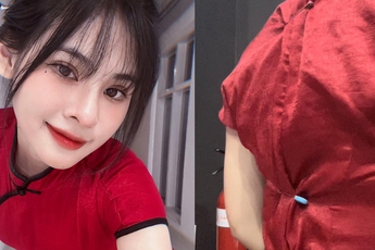 Diện đồ của mẹ, nữ MC tung hậu trường 'không dám thở mạnh'