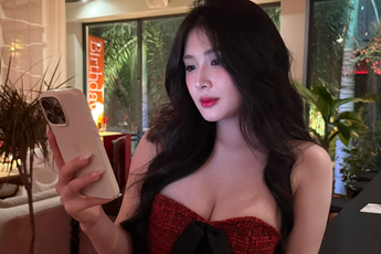 Tự tin khoe nhan sắc gợi cảm, Quỳnh Alee tranh thủ "dằn mặt" bạn trai tuyển thủ