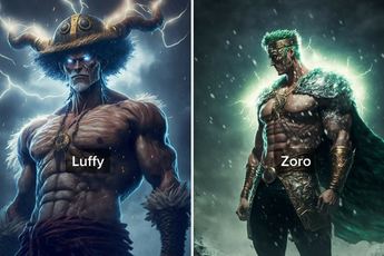 Ngỡ ngàng khi thấy băng Mũ Rơm One Piece hóa thân thành các vị thần trong thần thoại Bắc Âu