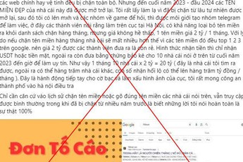 Cảnh báo chiêu trò tạo đơn tố cáo Cục An ninh mạng sai sự thật để quảng cáo cờ bạc trá hình