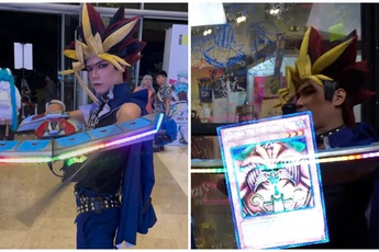 Fan Yu-Gi-Oh! bá đạo, tự tạo ra bộ bàn điều khiển 3D, chơi game như thật