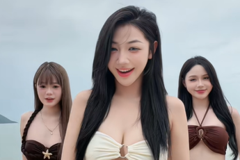 Cùng hội bạn thân xuất hiện giữa biển, Trần Hà Linh lại khiến vô số anh em game thủ điêu đứng