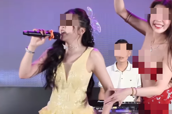Ăn mặc phản cảm biểu diễn văn nghệ, outfit của hot girl khiến người xem ngán ngẩm