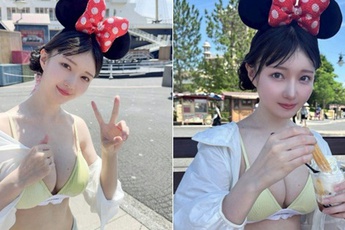 Mặc không phù hợp khi đi công viên, nàng hot girl nhận chỉ trích nặng nề vì phản cảm