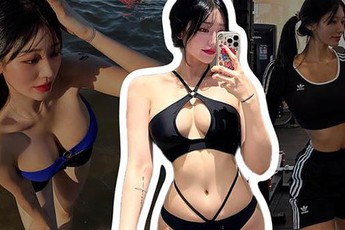 Hot girl Hàn Quốc hé lộ thân hình chuẩn mực giúp cô giành HCV thể hình