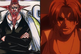 One Piece: So sánh đặc điểm của Shanks và gã cha Figarland Garling
