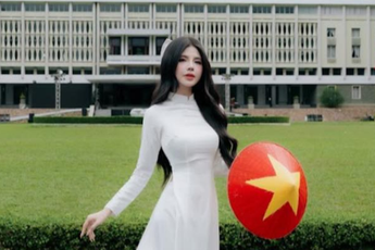 Mai Dora tung loạt ảnh áo dài chào mừng ngày 30-4 khiến dân tình "không thể rời mắt"
