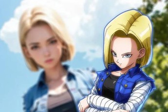 Bỏng mắt với phiên bản quyến rũ siêu thực của Android 18 từ Dragon Ball