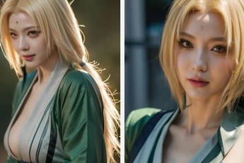AI tái hiện Hokage Đệ Ngũ Tsunade "chuẩn không cần chỉnh", thân hình như tạc tượng theo nguyên tác
