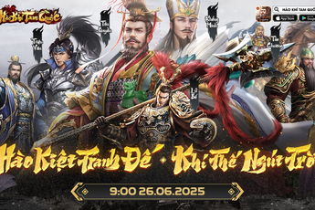 Hào Khí Tam Quốc chính thức ra mắt ngày 26.06 – Đua top ring ngay Nhẫn Vàng 9999 và iPhone 16 Pro Max