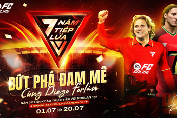 Garena FC Online Việt Nam mời huyền thoại Dieogo Forlan về Việt Nam đón sinh nhật 7 tuổi để tri ân người chơi