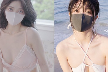 Bịt mặt 24/7 nhưng vẫn nổi tiếng nhờ gợi cảm, nàng hot girl bất ngờ tháo khẩu trang, gây sốc CĐM