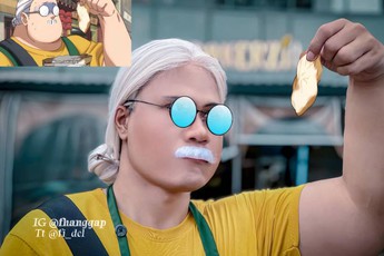 Cười ra nước mắt với loạt ảnh cosplay ông trùm sát thủ về vườn trong Sakamoto Days