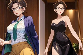 AI tái hiện vẻ đẹp của Eri Kisaki, nhan sắc gái một con khiến fan Conan "trông mòn con mắt"