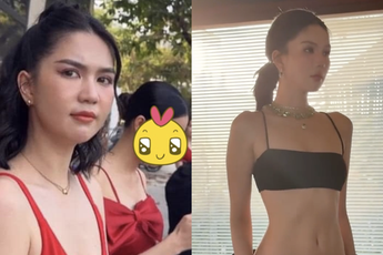 Clip gây "đỏ mặt" của Ngọc Trinh với bikini bé xíu, body hậu giảm cân thế nào?