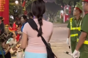 Diện đồ gym đi xem diễu binh, cô gái nhận chỉ trích, hành động khó chấp nhận!