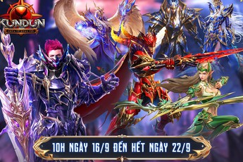 Kundun: Chúa Tể Bóng Tối ra mắt Alpha Test: Siêu phẩm MU Mobile thế hệ mới chính thức khai mở