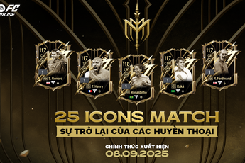 FC Online gây bão: Mùa thẻ 25 ICONS MATCH tích hợp tính năng "Độc" ít ai biết!
