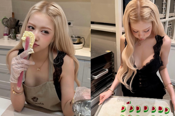 Nàng thơ vào bếp, Rosé Việt Nam khiến netizen "tan chảy" vì quá ngọt ngào!