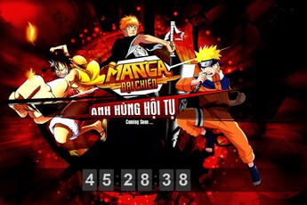Luffy - Ichigo và Naruto hội tụ trong Manga Đại Chiến
