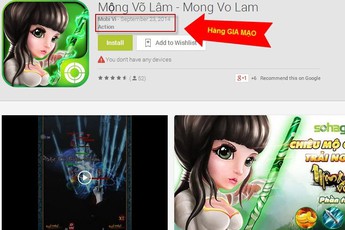 Mộng Võ Lâm chưa ra mắt đã xuất hiện hàng nhái