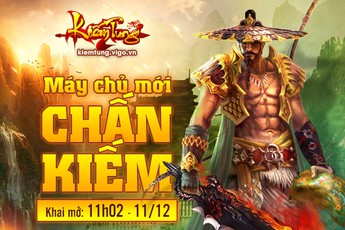 Kiếm Tung mở Chấn Kiếm 11h ngày 11/12 tặng VIPCODE 2 triệu