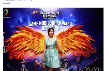Facebook tràn ngập hình ảnh Midu chơi Thương Khung Chi Mộng