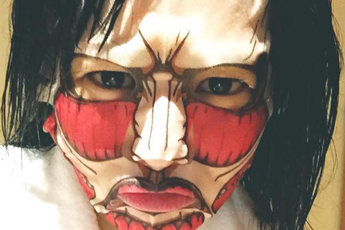 Lạ lẫm với mặt nạ dưỡng da Attack on Titan