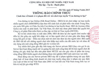 Nhà phát hành game đầu tiên tại Việt Nam khởi kiện server lậu