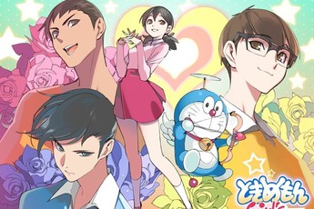 Bộ ảnh Doraemon phá cách, Nobita đẹp trai như... giai Hàn